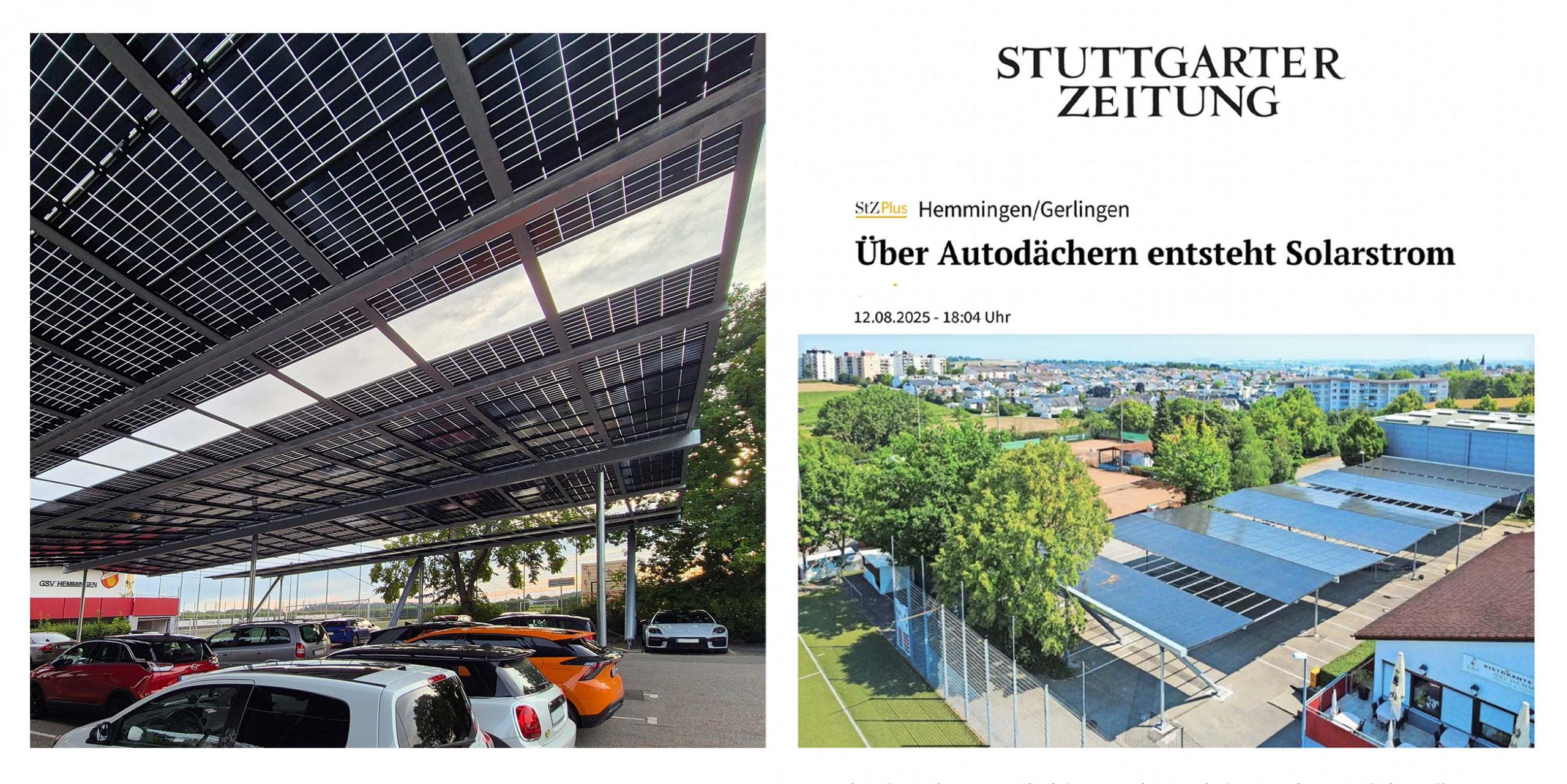 PARK-SOLAR in Hemmingen, Stuttgarter Zeitung, Presse
