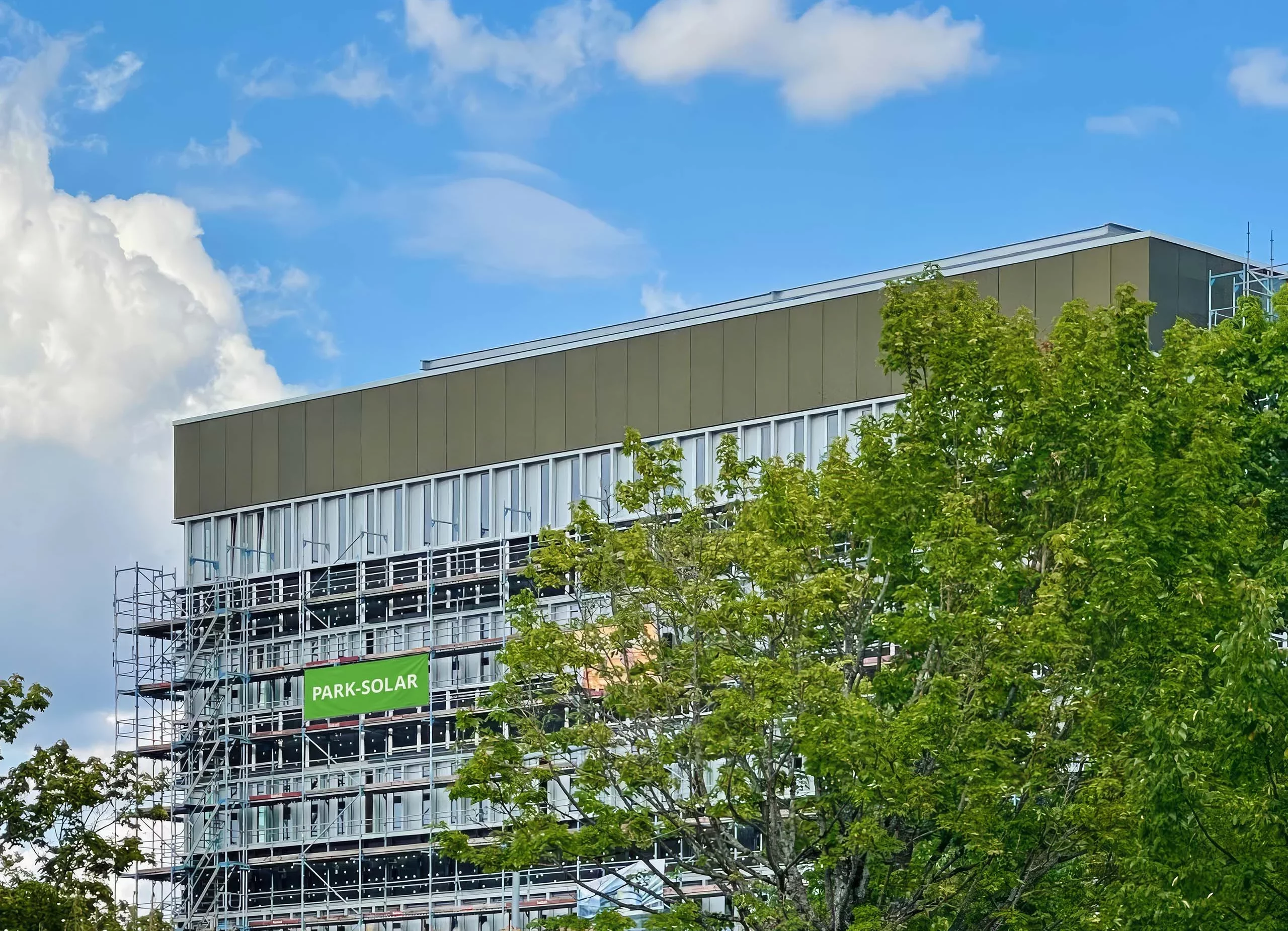 Hochschule Ludwigsburg SOLAR-FASSADE von PARK-SOLAR an der Hochschule Ludwigsburg