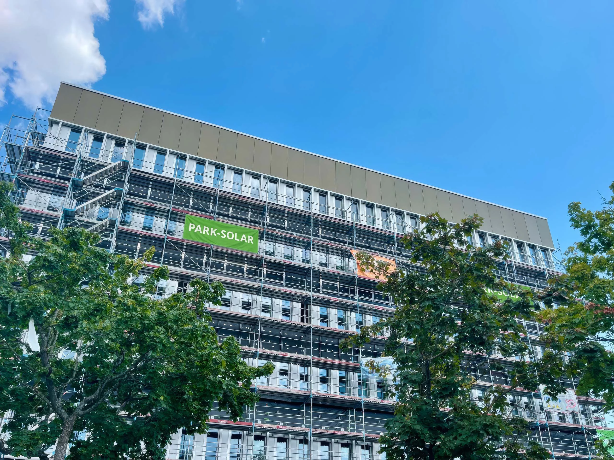 Hochschule Ludwigsburg SOLAR-FASSADE von PARK-SOLAR an der Hochschule Ludwigsburg